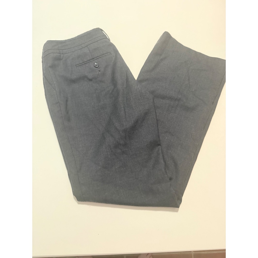 Banana Republic Ryan Fit Charcoal Gray Straight Leg Dress Pants Womens 10
